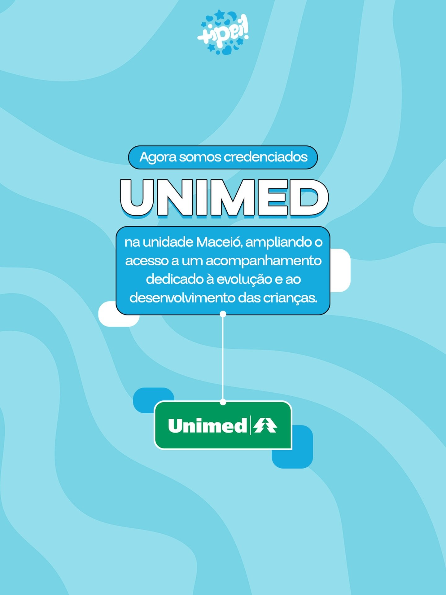 Agora atendemos Unimed em Maceió. Mais facilidade para você cuidar do desenvolvimento do seu filho com a gente.
Entre em contato e receba todas as orientações.🩵